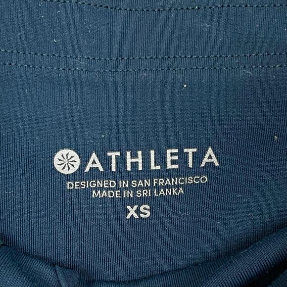 Athleta Up For Anything 7/8 Colorblock Leggings Blue Teal Mint XSmall XS Active - Picture 9 of 11